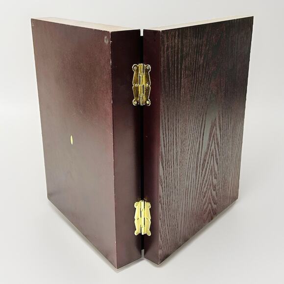 Vintage Wood Flatware Storage Chest w/Drawer State Farm - Picture 6 of 6